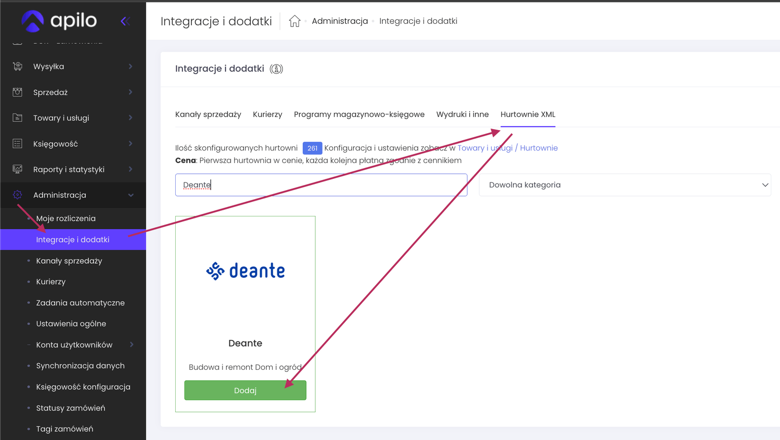 Apilo integracje